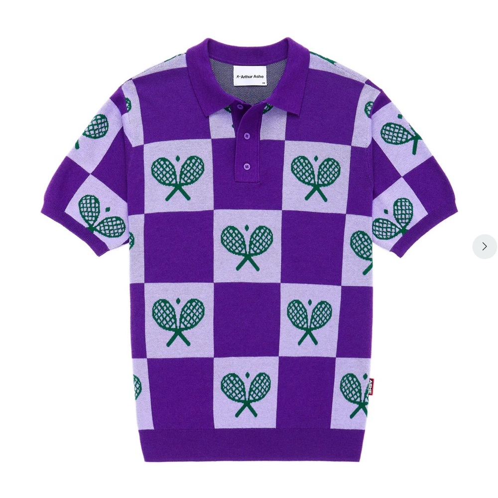 Arthur Ashe Tennis Raquet Polo by Rowing Blazers. New Without Tags. Men’s XS